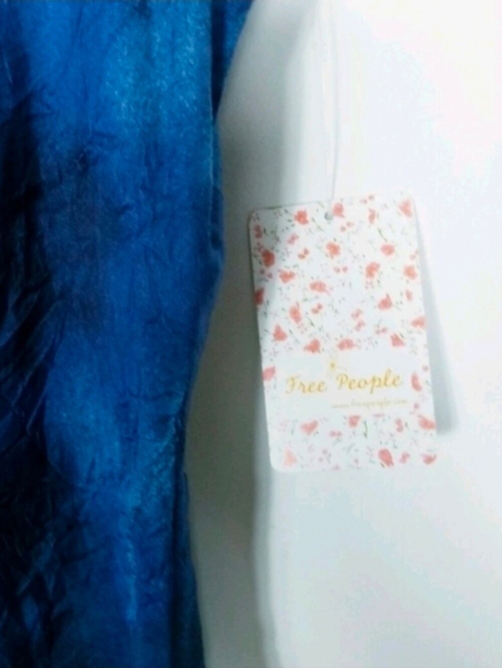 Free People Skirt Martine Flirt Tie Dye Mini A-LINE Blue Size 12 NEW Bohemian - Picture 6 of 8